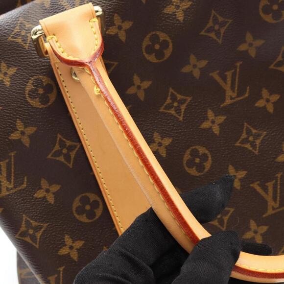 LOUIS VUITTON Brown Monogram Leather Boston Bag - Picture 9 of 10